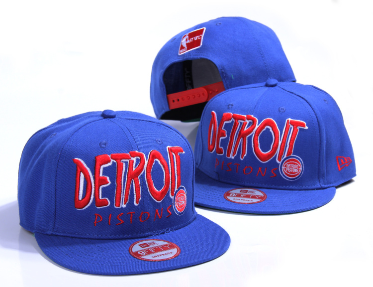 NBA Detroit Pistons NE Snapback Hat #05